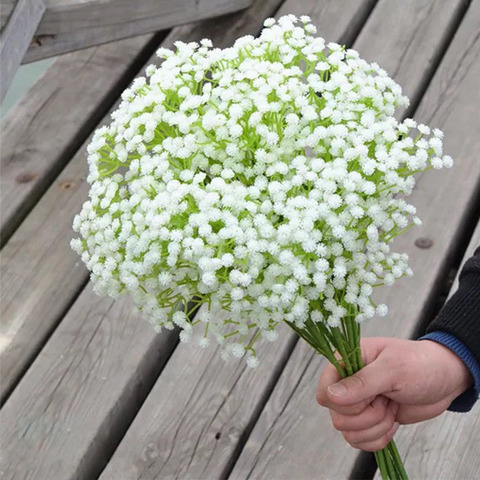 Ramo de flores artificiales estrelladas para decoración de dormitorio, mesa de comedor, florero de boda, 1 Uds. ► Foto 1/5