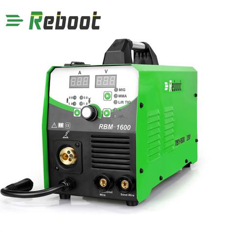 REBOOT-soldador de acero inoxidable Mig, Control de sinergía, 220V, MIG ARC TIG MIG160, Gas funcional/sin Gas ► Foto 1/6