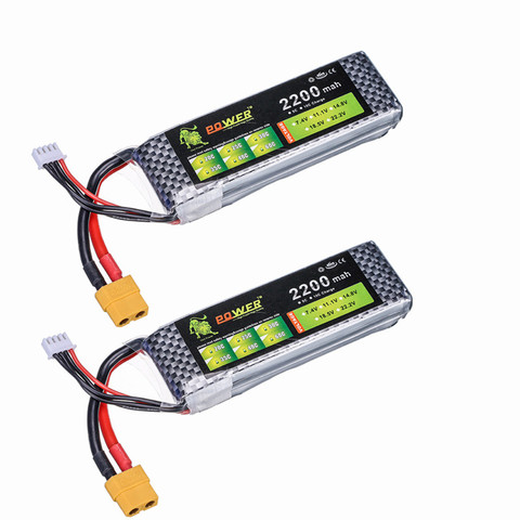 2 unids/lote León potencia de batería Lipo 11,1 mAh 2200 V 25C MAX 50C 3S Lipo para helicóptero Quadcopter RC coche avión T-REX 450 parte ► Foto 1/6