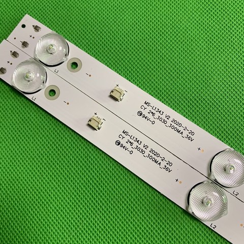 30 unids/lote para 580mm de tira de LED para iluminación trasera 6 lámparas para Tv JL.D32061330-081AS-M FZD-03 E348124. 32v de entrada MS-L1343 L2202 ► Foto 1/4