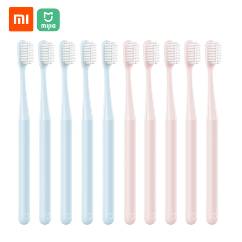 Xiaomi-cepillo de dientes Mijia para adultos, cerdas suaves, Cuidado Oral, para familias, niños y mujeres embarazadas, 10 unids/lote ► Foto 1/6