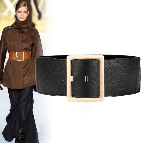 Cinturón de corsé Vintage ancho para mujer, cinturón elástico de talla grande 2022, cinturón de diseñador de lujo ► Foto 1/6