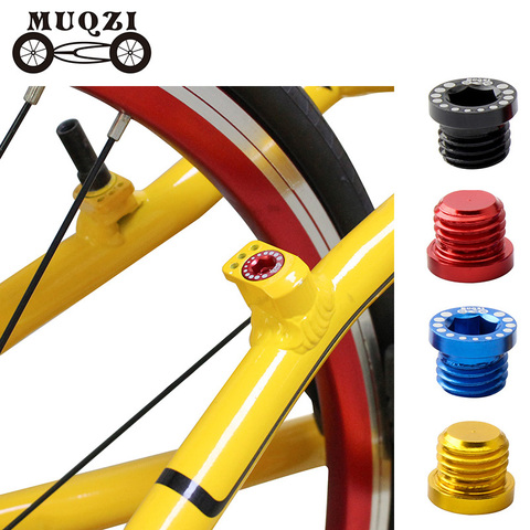 MUQZI-tornillo de aluminio para bicicleta, perno para orificio de freno en V, tornillos de montaje M10 x 1,25, 4 Uds. ► Foto 1/6