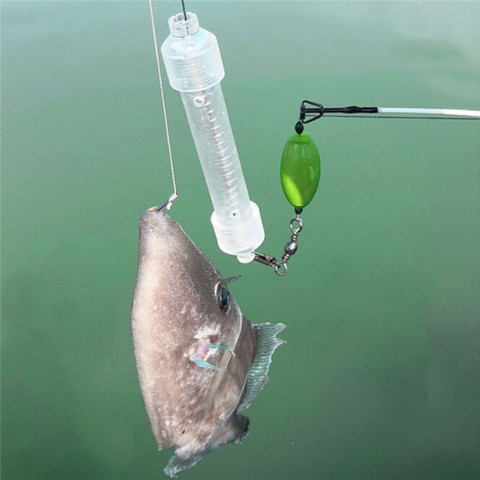 Muelle de pesca de PVC, anzuelo automático, aparejo de pesca de muelle de fuerza fuerte con hasta 10kg de fuerza de tracción, herramienta de captura rápida de peces de carpa ► Foto 1/6