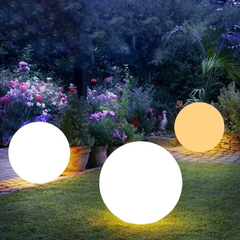 Lámpara de bola LED con forma de globo Orb para niños, luz nocturna, regulable, 16 colores, 4 modos, para fiesta al aire libre, piscina, jardín, Patio, Ambiental decorativo ► Foto 1/6