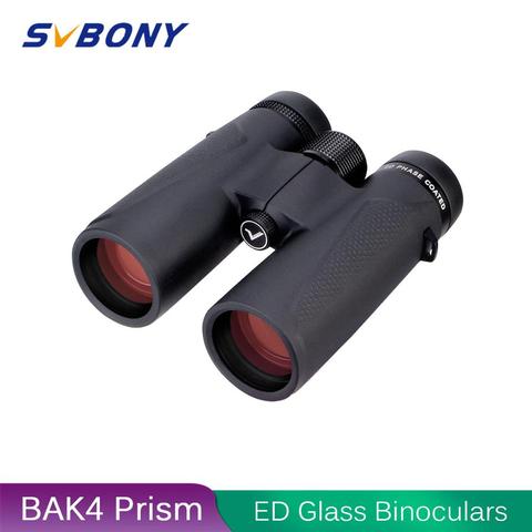 Binocular prismático telescopio 8X32/10x42 prisma fase corrección recubierto alta potencia caza Binocular definición SV202 para senderismo camping observación de aves caza tiro con arco tiro astronomía ► Foto 1/6