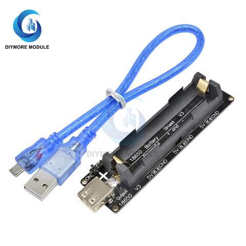 Placa de protección de carga de batería, accesorio Micro USB ESP32 ESP32S 18650 V3 con Cable para Wemos para Raspberry Pi para carga Arduino ► Foto 1/6