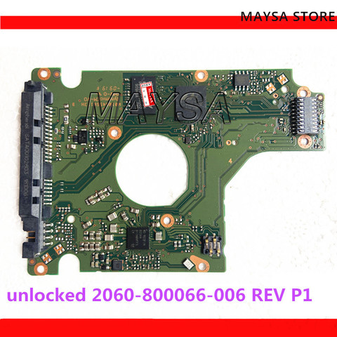 Placa de circuito desbloqueado para WD, 2060-800066-006, REV P1 2060, sustitución ► Foto 1/3