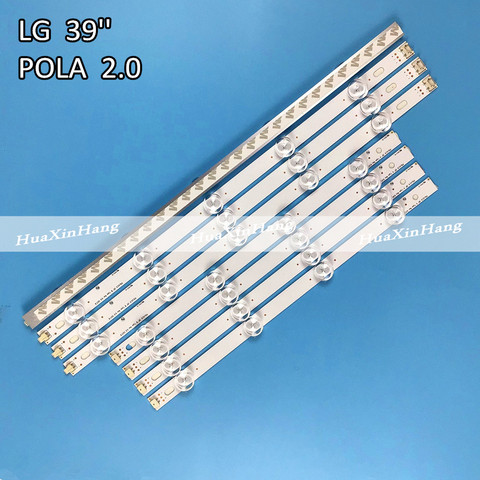 8 unids/lote tira de luz LED para LG lnnotek POLA 2,0 39 