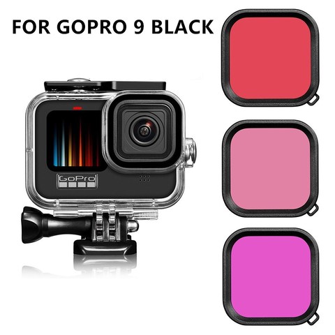 Funda carcasa impermeable para GoPro Hero 9, 60M, cubierta protectora subacuática para buceo, accesorios para Go Pro 9 ► Foto 1/6