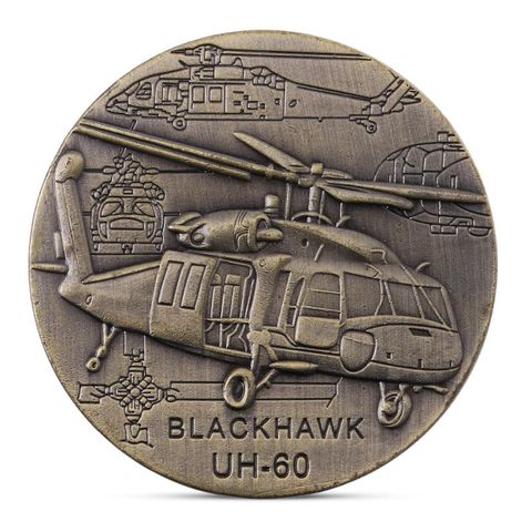 Black Hawk UH-60, helicóptero de utilidad, colección de monedas conmemorativas, regalo de recuerdo ► Foto 1/6