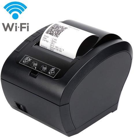 Impresora de recibos hermal de 80mm, dispositivo de impresión de facturas POS, inalámbrico, WIFI, Bluetooth, cortador automático, Android, iOS, Windows, ESC, POS ► Foto 1/6