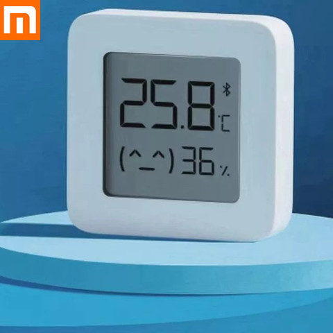 El más nuevo Xiaomi Mijia termómetro digital Bluetooth 2 inalámbrico inteligente Sensor de humedad de temperatura higrómetro funciona con la aplicación Mijia ► Foto 1/6