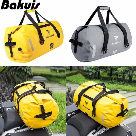Bolsa impermeable multifunción de gran capacidad para viaje, mochila de mano de tejido resistente al agua y grandes dimensiones para almacenamiento, para uso en motocicleta, senderismo, ciclismo, piragüismo o natación ► Foto 1/6