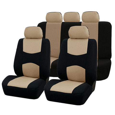 Cubierta de asiento de automóvil cubierta de asiento de coche completa Universal Fit accesorios de Interior de automóvil funda protectora de decoración de asiento de coche ► Foto 1/6