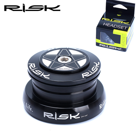 RISK-Cuadro de tubo de cabeza cónica/recta para bicicleta, de 44mm, 1 1/2 