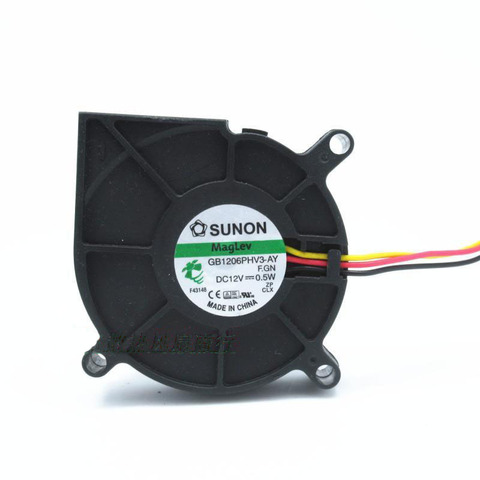 Sunon-humidificador GB1206PHV3-AY Maglev, ventilador centrífugo industrial, ventilador de proyector, ventilador centrífugo DC12v 0,5 W con 3 pines ► Foto 1/3