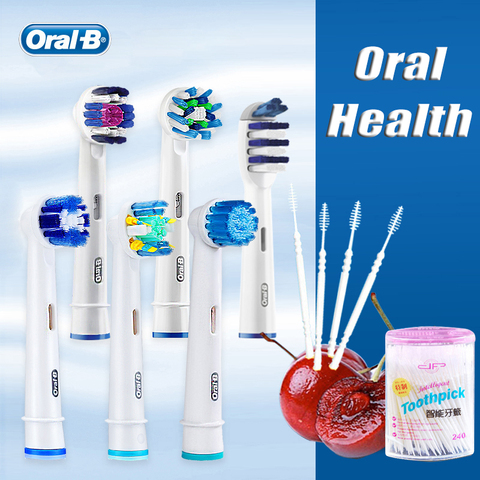 Original Oral B cabezas de cepillo recambios Dental limpio higiene Oral de boquillas para giratorio eléctrico cepillo de dientes ► Foto 1/6