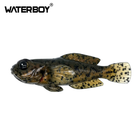 Señuelo suave de Goby, 1 Uds., 75mm, 9,3g, Swimbait, 0,33 oz, 3 pulgadas, cebo de pesca suave de alta calidad detallado ► Foto 1/5