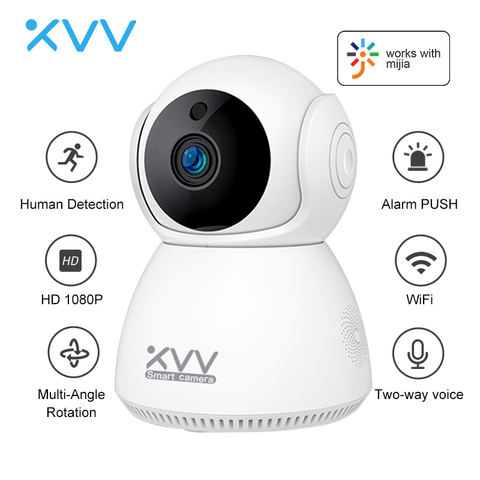 Xiaovv-cámara IP de seguridad para el hogar, Monitor de bebé de 1080P, 360 °, mi c Panora, PTZ, Webcam inalámbrica con Wifi, visión nocturna, detección de movimiento ► Foto 1/6