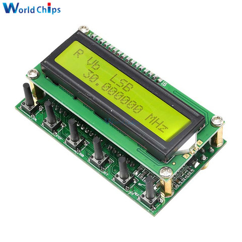 DDS módulo generador de señal 0-55MHz LCD pantalla Digital generador de función DDS de la frecuencia de Radio de jamón VFO inalámbrico ► Foto 1/6