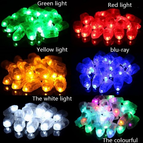 Mini lámparas LED pequeñas para globos, 10 Uds., luz de Flash sin líneas, linterna luminosa para globos de látex, linternas de papel, Navidad, boda ► Foto 1/6