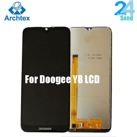 Pantalla LCD para Doogee Y8 Original Montaje de digitalizador con pantalla táctil reemplazo + herramientas Y8 Phone 6,1 