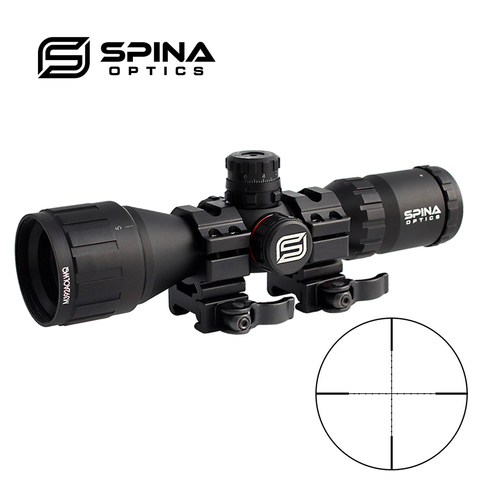 SPINA-mira telescópica óptica para Rifle táctico de caza 3-9x32 AO, tubo de 1 pulgada, retícula Mil-dot con parasol y anillos QD ► Foto 1/6