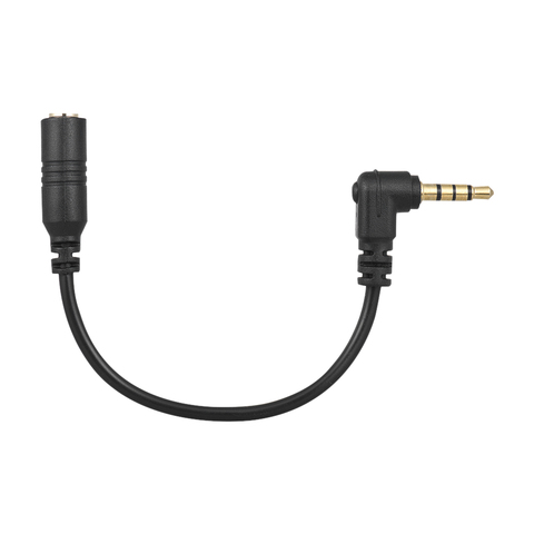 Andoer-EY-S04 adaptador de micrófono macho, Cable de Audio estéreo, convertidor de micrófono para teléfono inteligente, 3,5mm, 3 Pole TRS hembra a 4 Pole TRRS ► Foto 1/6