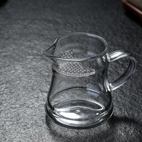 Tetera de cristal con Infusor de té, separador de filtro de vidrio resistente al calor, con punta de leche, H1238, 300ML ► Foto 1/6