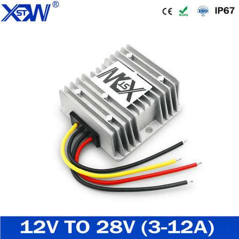 Convertidor de CC de 12V a 28V, 3A, 5A, 8A, 10A, 12A, Boost a 28VDC, 3AMP, regulador de voltaje para coche automotriz LED ► Foto 1/6