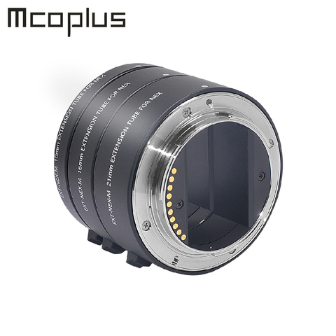 Mcoplus-Anillo de Tubo de extensión Macro de enfoque automático de Metal, 10mm, 16mm, 21mm, para Sony FE/e-mount A7, A7II, A7III, A7SII, A6000, A6300, A6500, NEX5 ► Foto 1/6