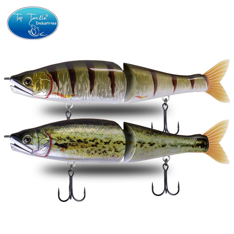 Swimbait artificial lento se hunde de señuelo de pesca 220mm nuevo bebé bajo Color bajos grandes pesca carnadas con articulaciones por Pike musky wobbler ► Foto 1/5