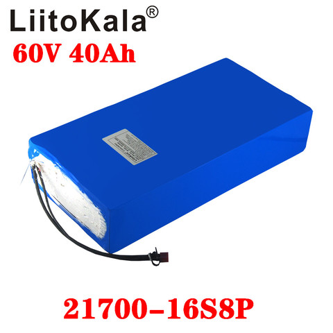 LiitoKala 60V 20ah 35Ah 30Ah 40A helectric scooter batería 60V batería de litio de bicicleta eléctrica Scooter 60V 1000W ebike batería ► Foto 1/6