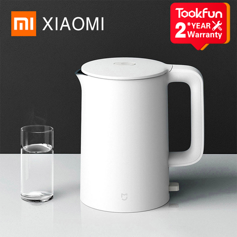 XIAOMI-hervidor de agua eléctrico MIJIA 1A, tetera de acero inoxidable con aislamiento, Control inteligente de temperatura, protección contra el sobrecalentamiento ► Foto 1/6