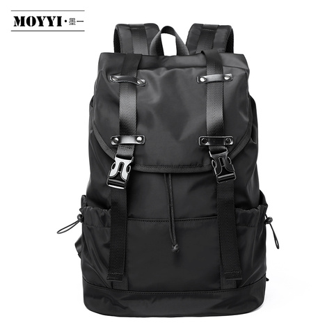 MOYYI, nueva mochila de moda para hombre, Bolsa Escolar, bolsas de viaje para hombre, gran capacidad, mochila impermeable para ordenador portátil de 14 y 15,6 pulgadas ► Foto 1/6