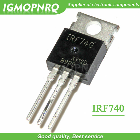 10 Uds IRF740 IRF740PBF 400V 10 Amp MOSFET N-Chan-220 original nuevo ► Foto 1/1