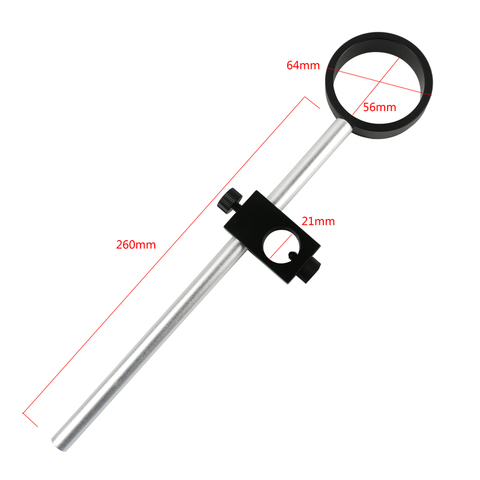 Cámara de Video de microscopio para laboratorio Digital Industrial, soporte de brazo arriba y abajo ajustable con rotación de luz LED de 21mm, brazos horizontales ► Foto 1/5