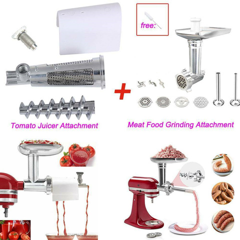 Accesorios para Kitchenaid, salsa de tomate vegetal, accesorio para zumo y embutidor de salchichas, picadora de carne para Kitchenaid, batidora de pie ► Foto 1/6