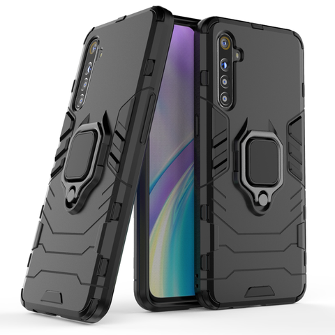 Funda de teléfono con anillo magnético para coche, carcasa de silicona para Oppo Realmi Realme XT X2 6 Pro X T 2 RealmeXT Realme6 64/128 GB Global ► Foto 1/6
