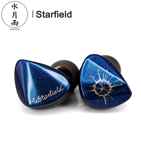 Moondrop-auriculares internos dinámicos de Audio HIFI Starfield, nanotubo de carbono, diafragma IEM con 2 pines, Cable desmontable de 0,78mm ► Foto 1/6