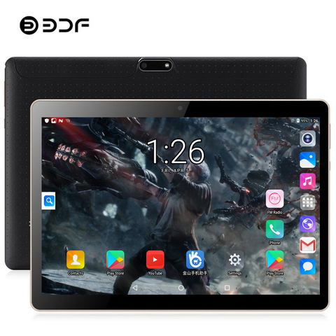 10 pulgadas Tablet Pc 2GB RAM 32GB ROM Google Play Dual SIM 4G llamada de teléfono Octa Core WiFi Android 9,0 tableta 10,1 IPS 1280*800 Tablet ► Foto 1/6