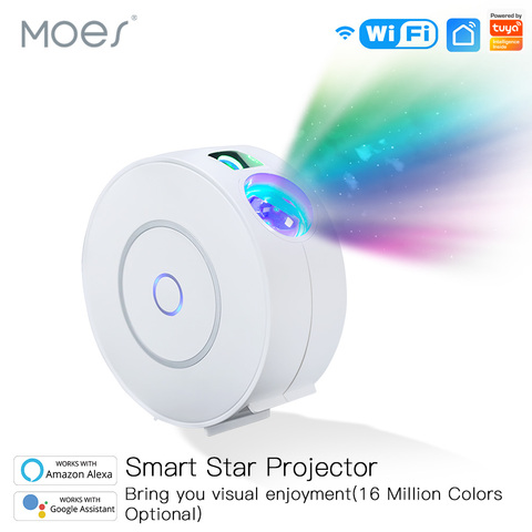 Moes-proyector inteligente con WiFi para fiesta de vacaciones, dispositivo de proyección con WiFi, Control por aplicación, compatible con Google Home y Alexa ► Foto 1/6