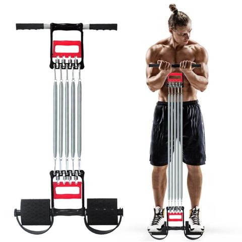 Primavera pecho desarrollador expansor hombres Fitness tensión extractor los músculos ejercicio de entrenamiento de equipos de Fitness bandas elásticas de resistencia ► Foto 1/6