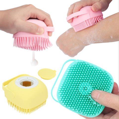 Cepillos mágicos de silicona para baño, toallas de baño, cepillo corporal, cinturón de baño, exfoliante, limpieza de la piel, cepillos para ducha, novedad ► Foto 1/6