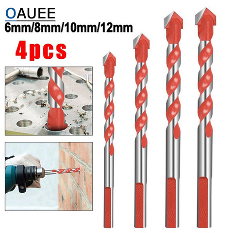 Taladro eléctrico de mano para el hogar, broca de perforación de hormigón, azulejo de pared de acero de tungsteno triangular roscado, taladro Overlord de mármol ► Foto 1/6