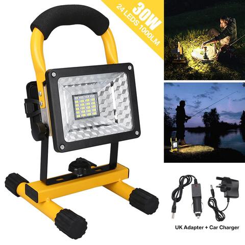 3 modos de COB foco LED portátil reflector de luz de Camping recargable de luces de trabajo con batería impermeable linterna ► Foto 1/6