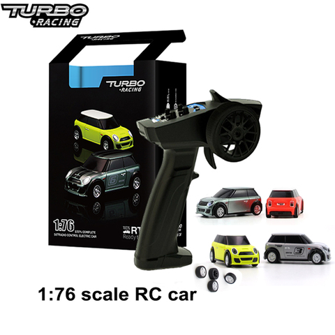 1:76 RC Mini coche Turbo carreras completa proporcional eléctrico carrera Kit de RTR 2,4 GHZ de juguetes de modelo de coche para los juguetes para los niños de coche ► Foto 1/6