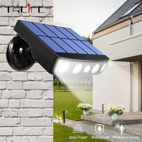 Poderosa luz Solar con Sensor de movimiento al aire libre, impermeable, lámpara LED Solar para jardín, camino de calle, luz de pared Led ► Foto 1/6