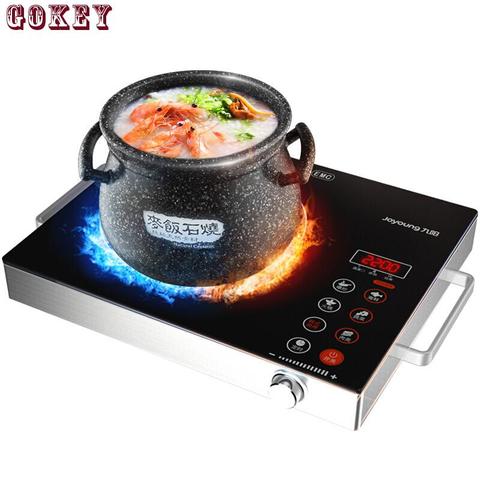 Hogar Cocina de inducción eléctrica 2200W impermeable Pantalla de Cristal negra olla para vitrocerámica horno electromagnético olla caliente 1669770 ► Foto 1/5